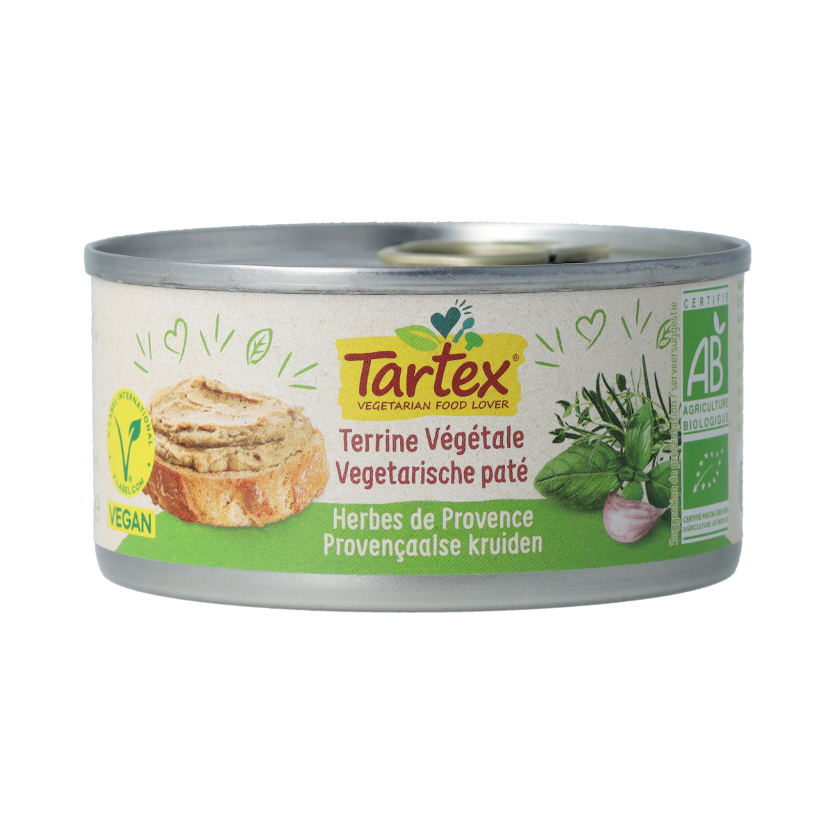 Tartex Pate provencaalse kruiden bio 125.00 Gram