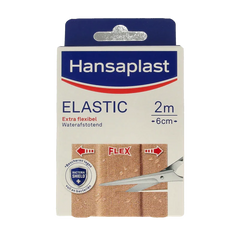 Hansaplast Elastic 2m x 6cm waterafstotend 1 Stuks