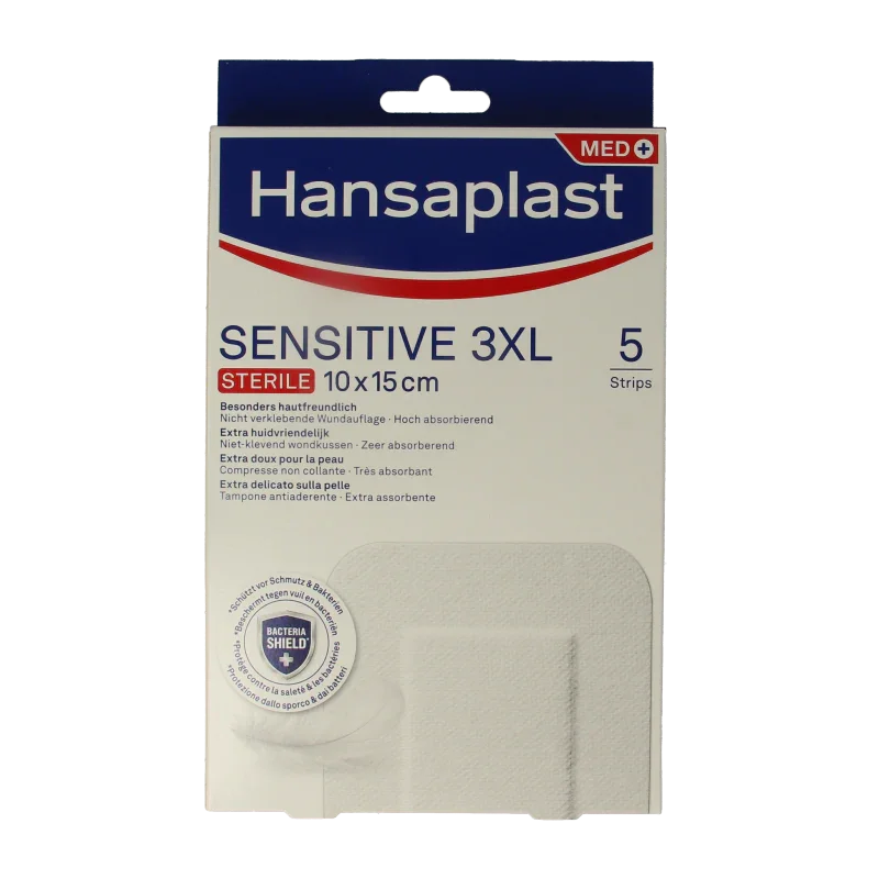 Hansaplast Pleisters sensitive 3XL 5 Stuks