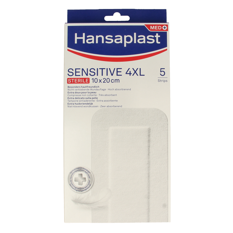 Hansaplast Pleisters sensitive 4XL 5 Stuks