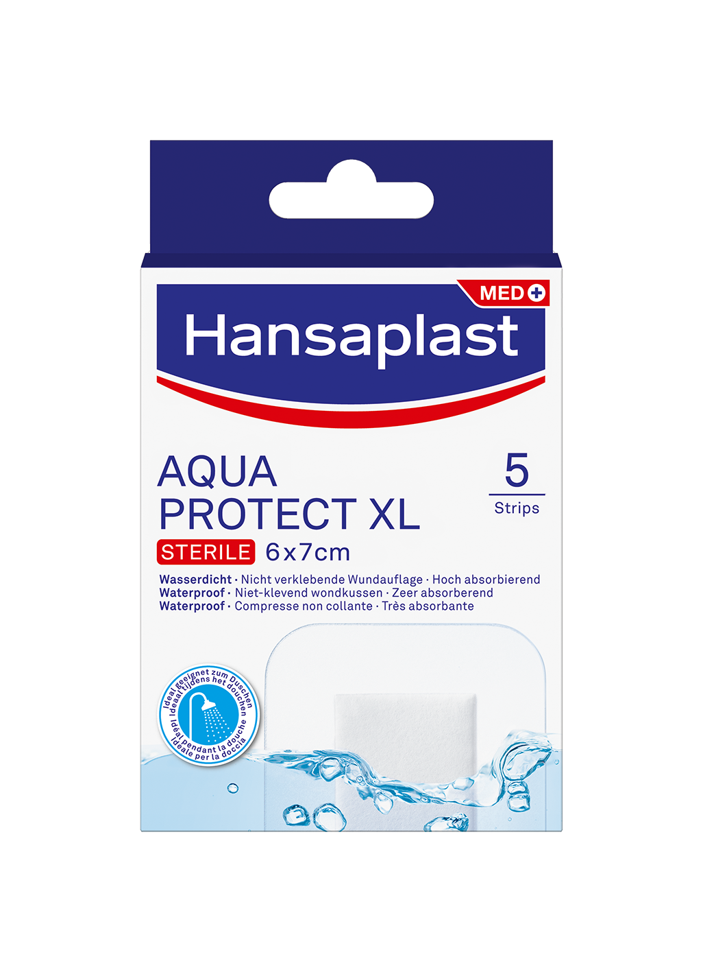 Hansaplast Aqua protect antibacterieel XL 5 Stuks