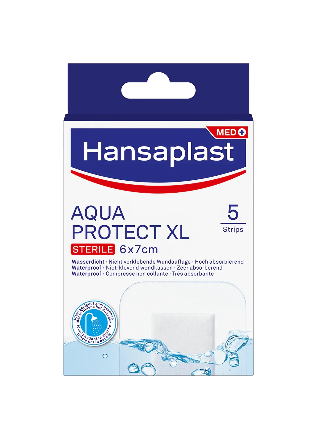 Hansaplast Aqua protect antibacterieel XL 5 Stuks