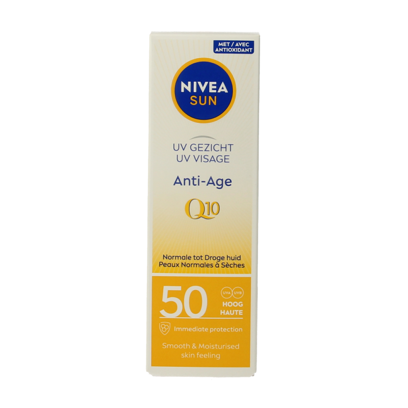 Nivea Sun face anti age Q10 SPF50 50 Milliliter