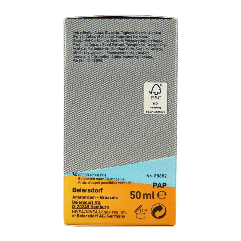 Nivea Men active energy gezichtsgel fresh look 50 Milliliter