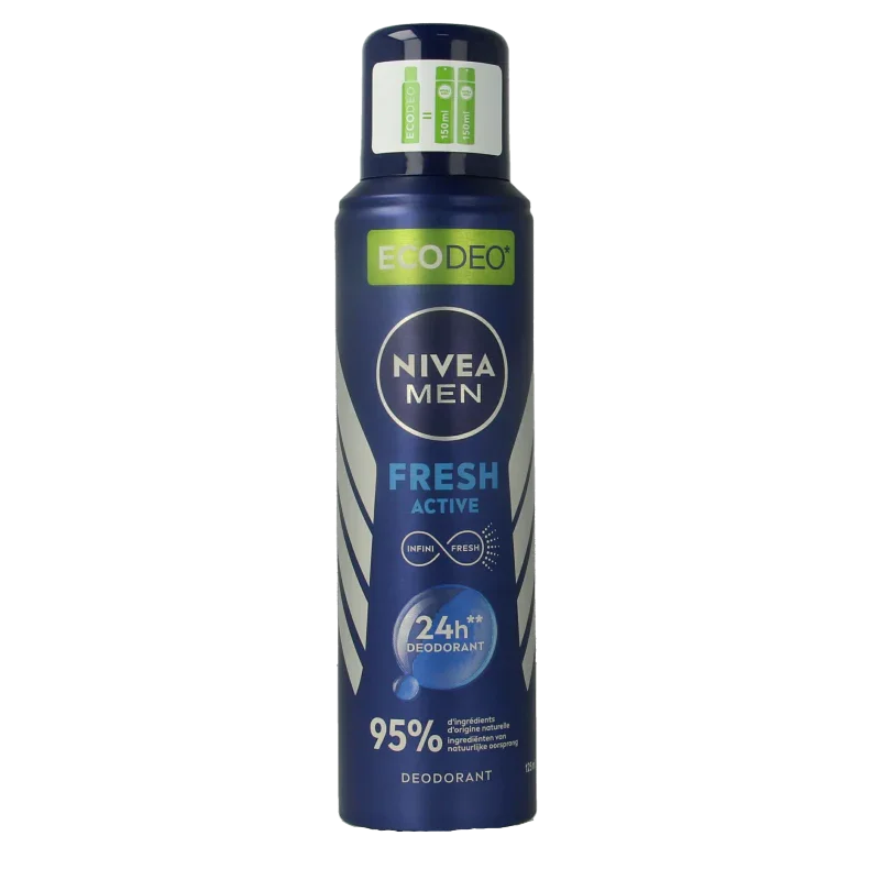 Nivea Men deodorant spray fresh active eco  125 Milliliter