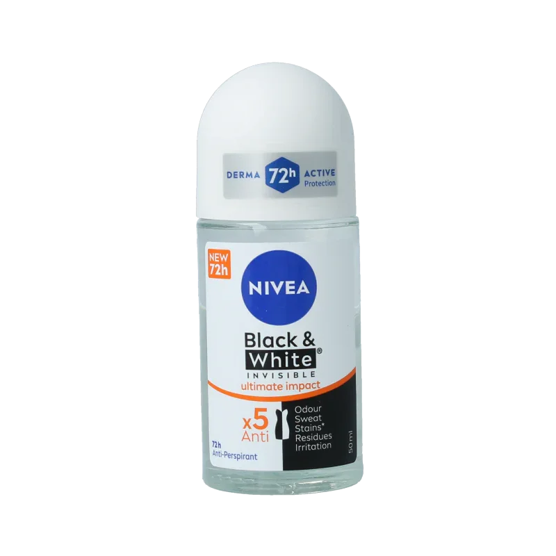Nivea Deodorant roller black & white ultra impact 50 Milliliter