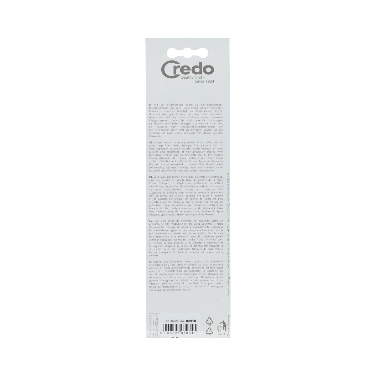 Credo Credo keramische voetvijl apricot 1.00 Stuks