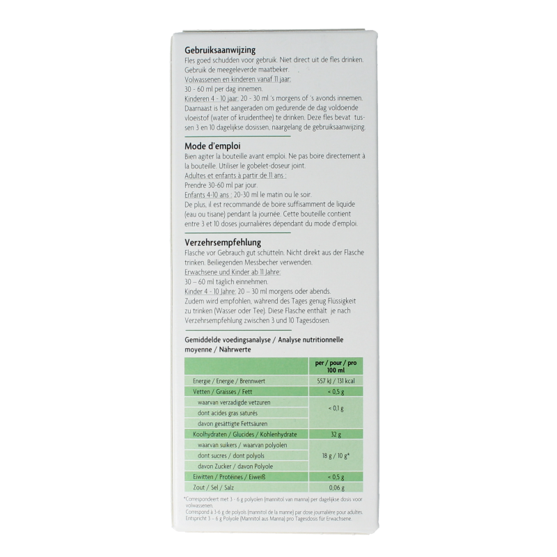 Salus Manna vijgensiroop 200 Milliliter