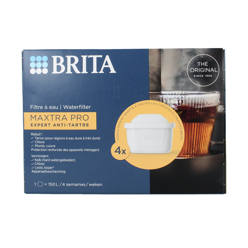 Brita Waterfilterpatroon maxtra pro kalk expert 4 pack 4 Stuks