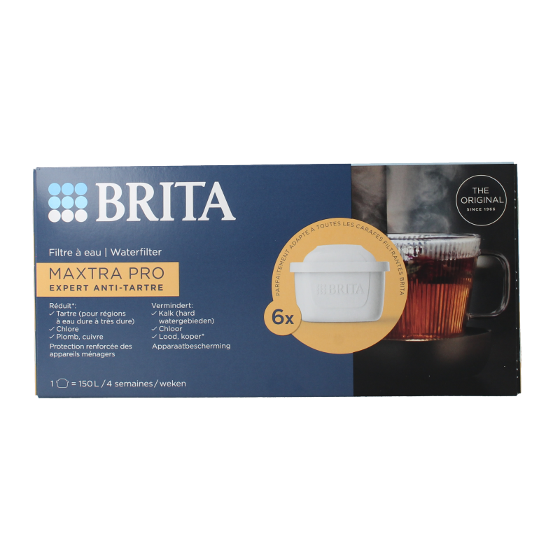 Brita Waterfilterpatroon maxtra pro kalk expert 6-pack 6 Stuks