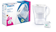 Brita Marella cool white + 6 maxtra pro all-in-1 1 Set