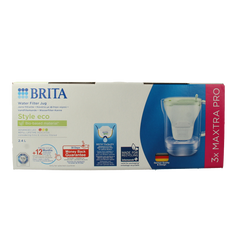 Brita Waterfilterbundel cool powder green + 3 filters 1 Stuks