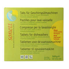 Sonett Vaatwasmachine tablet 25.00 Stuks