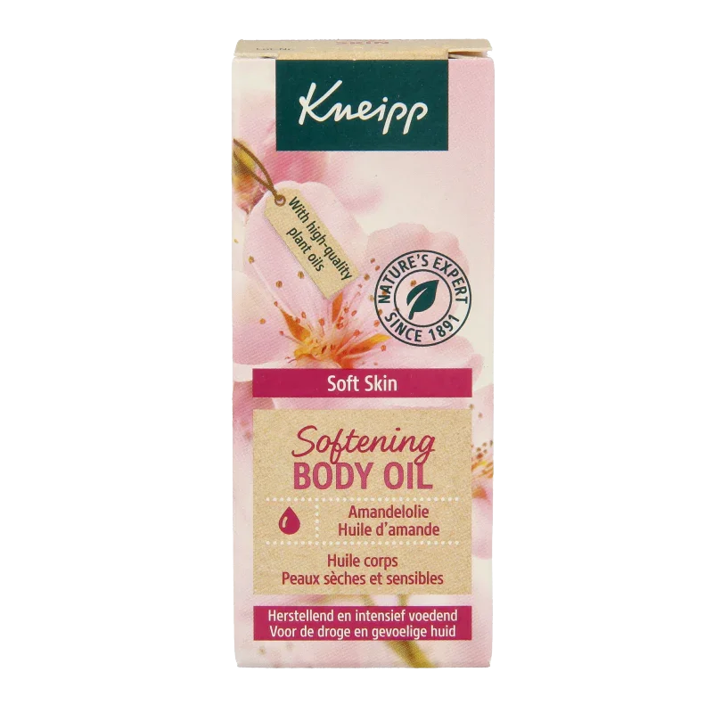 Kneipp Soft skin softening body olie amandel mini 20 Milliliter