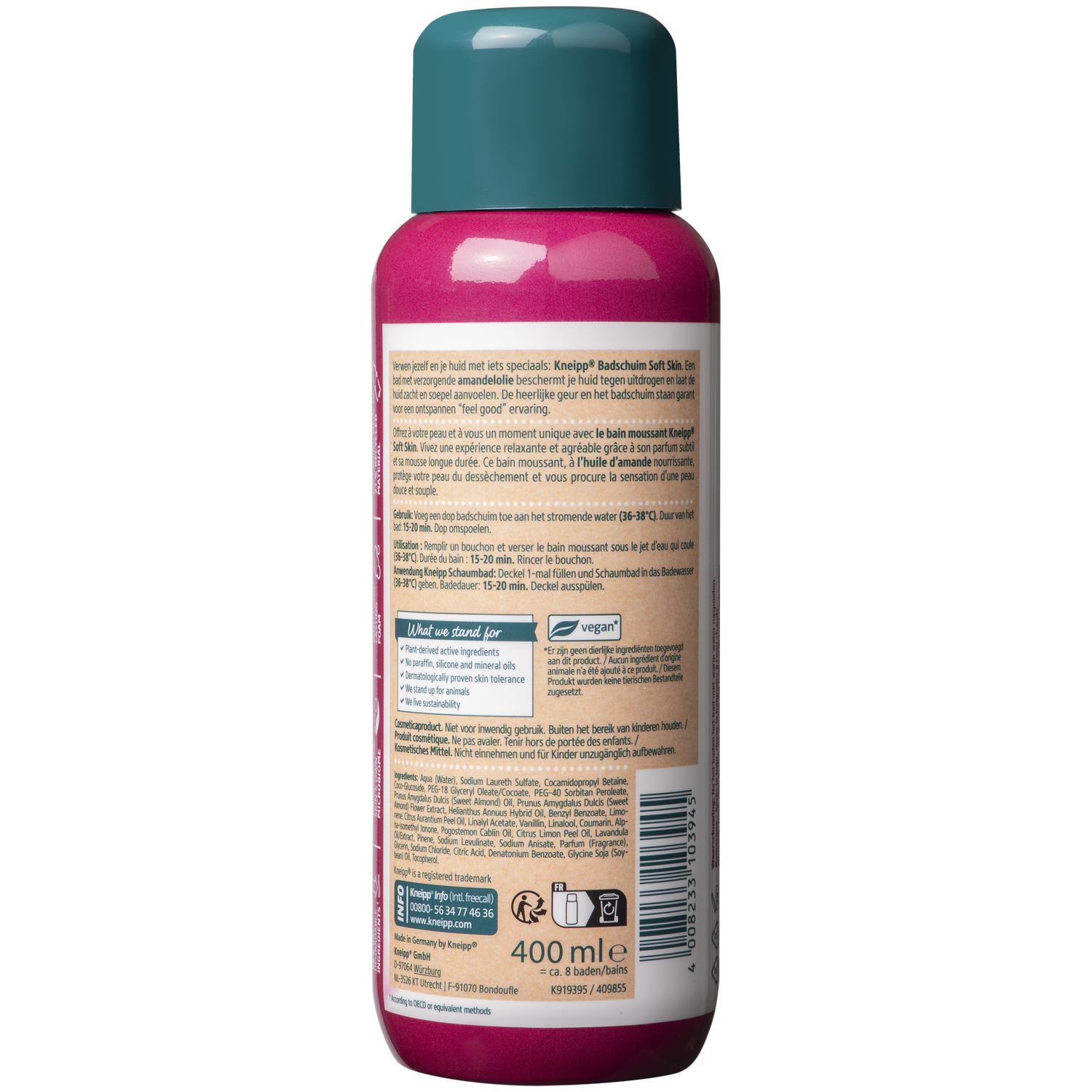 Kneipp Badschuim Soft Skin 400.00 Milliliter