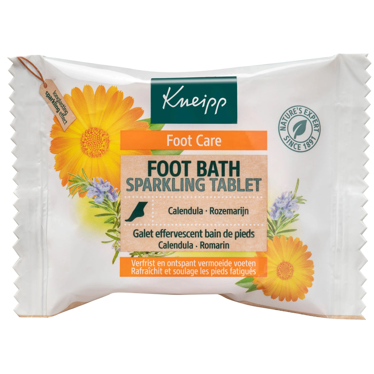 Kneipp Foot care voetbadbruistablet calendula rozemarijn 80 Gram
