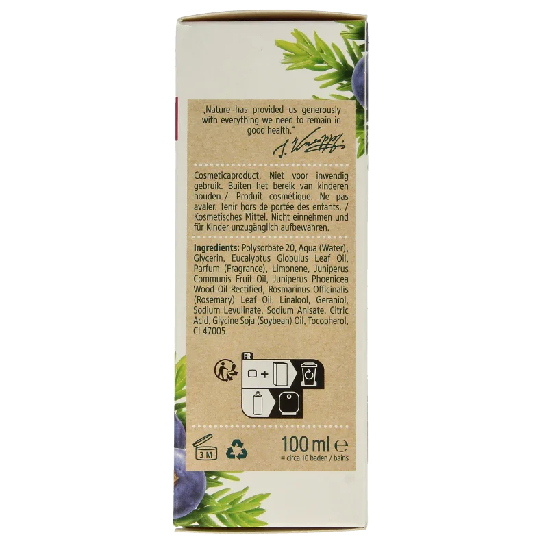 Kneipp Muscle soothing badolie jeneverbes 100 Milliliter