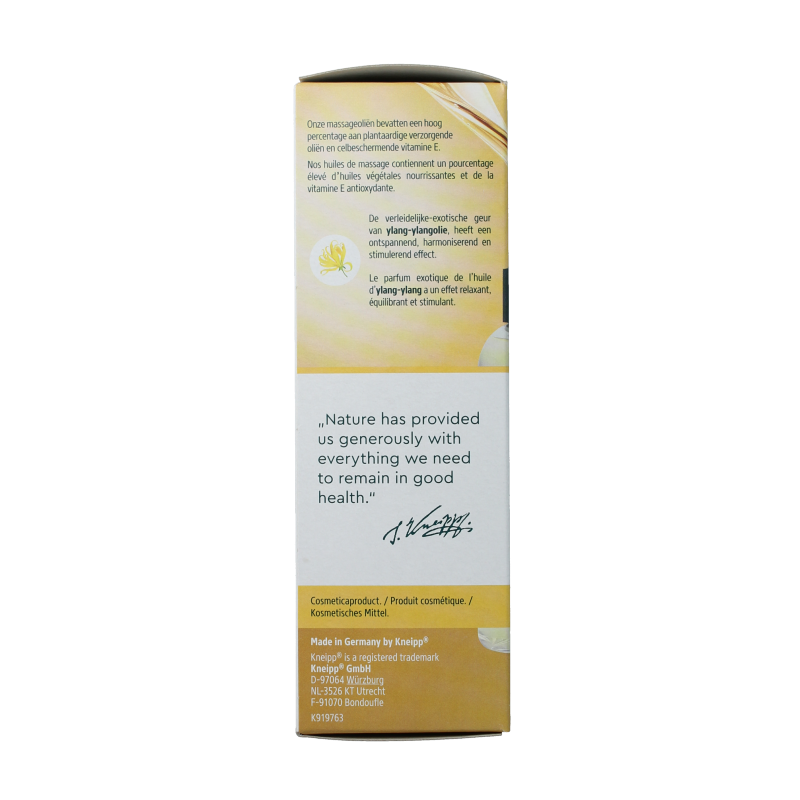 Kneipp Massageolie ylang ylang 100 Milliliter