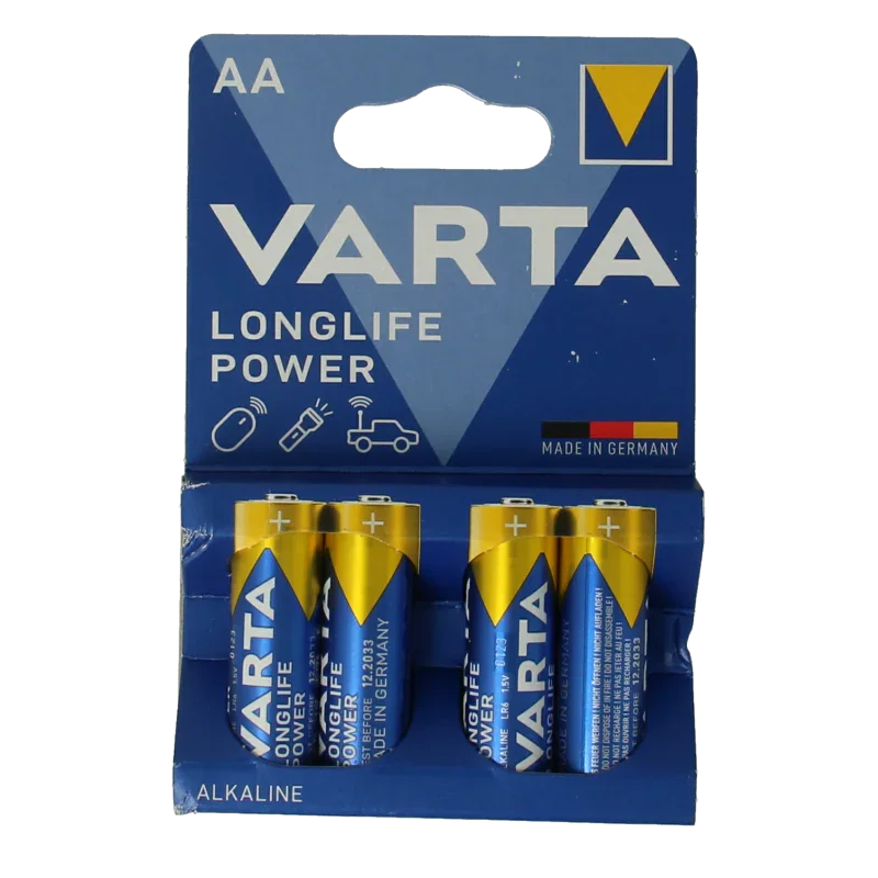 Varta Batterij AA high energy  4 Stuks
