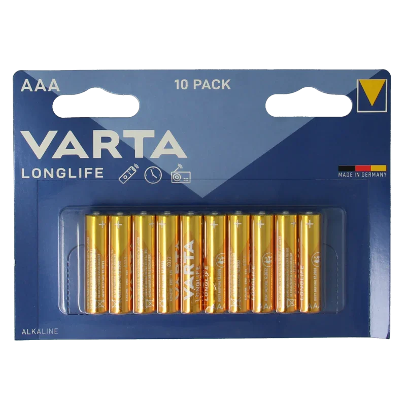 Varta Batterij AAA micro 10 Stuks