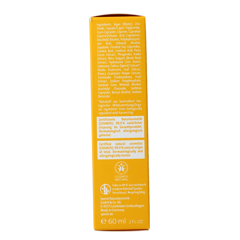 Speick Zonnecreme factor 30 bio 60 Milliliter