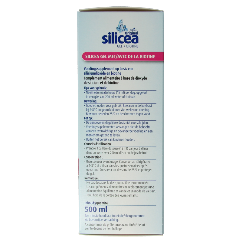 Hubner Silicea silicium gel + biotine 500 Milliliter