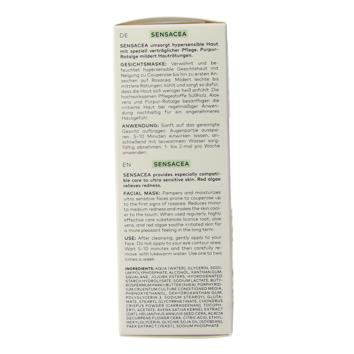 Dado Sens Sensacea facial mask bio 50.00 Milliliter