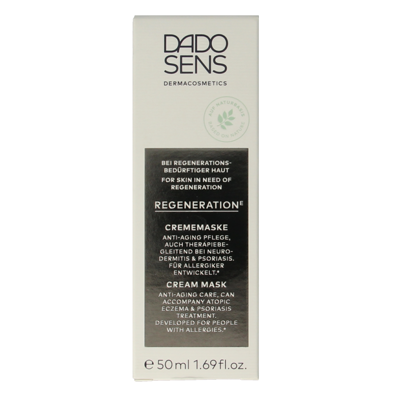 Dado Sens Regeneration E cream mask bio 50 Milliliter