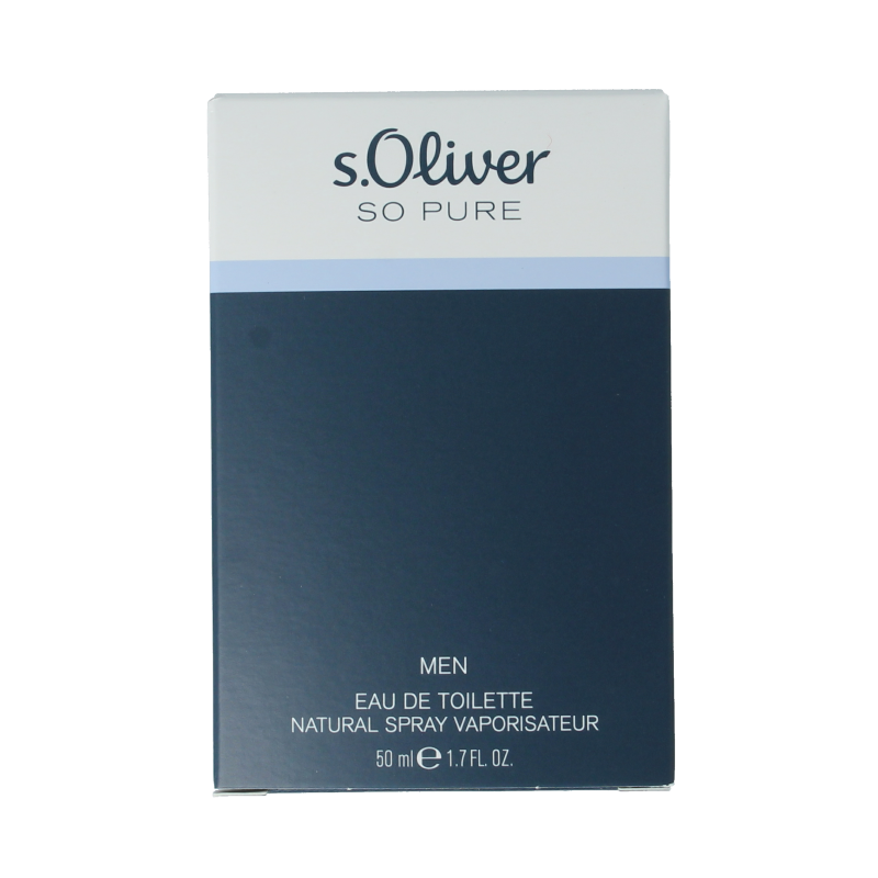 S Oliver So pure men eau de toilette 50 Milliliter