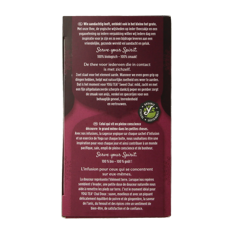 Yogi Tea Sweet chai bio 17 Zakjes