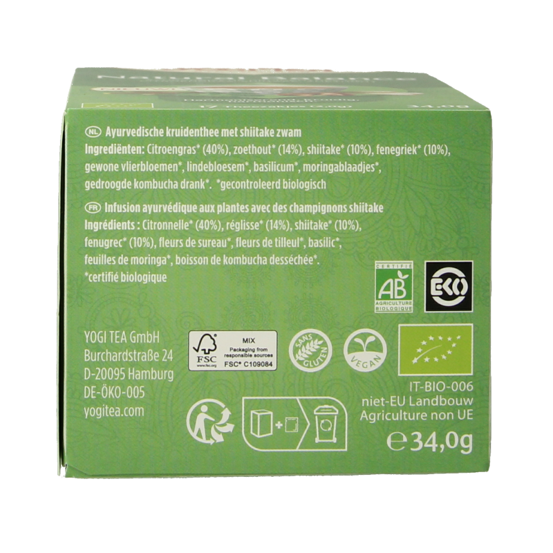 Yogi Tea Natural balance bio 17 Zakjes