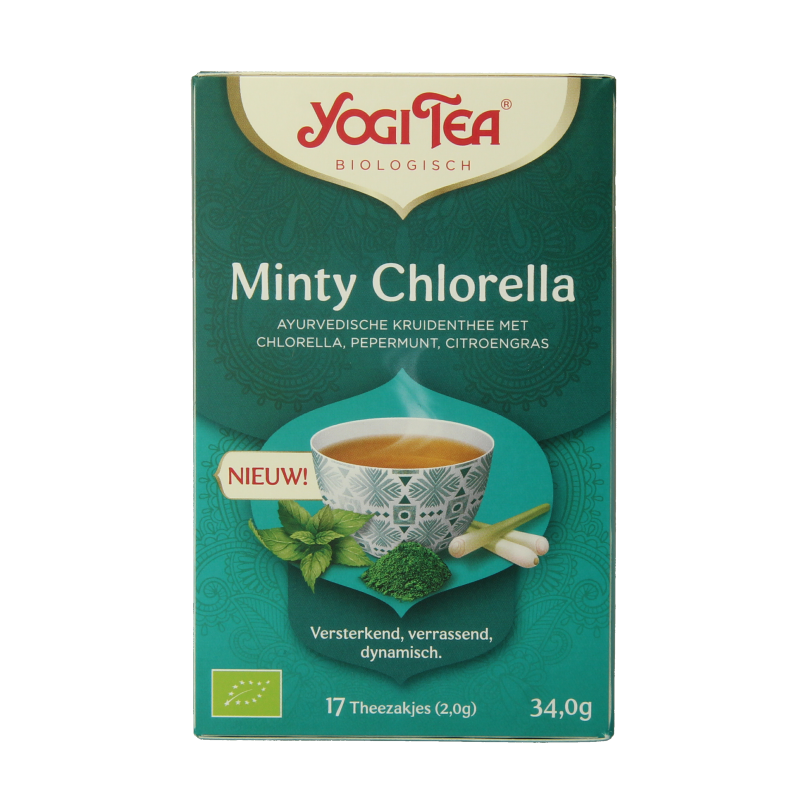 Yogi Tea Minty chlorella bio 17 Zakjes