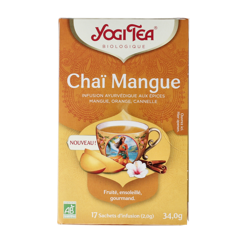 Yogi Tea Mango chai bio 17 Zakjes