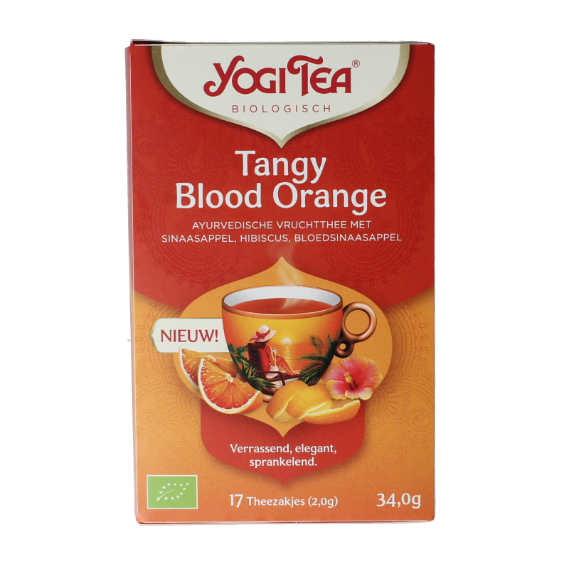 Yogi Tea tangy blood orange bio 17 Zakjes