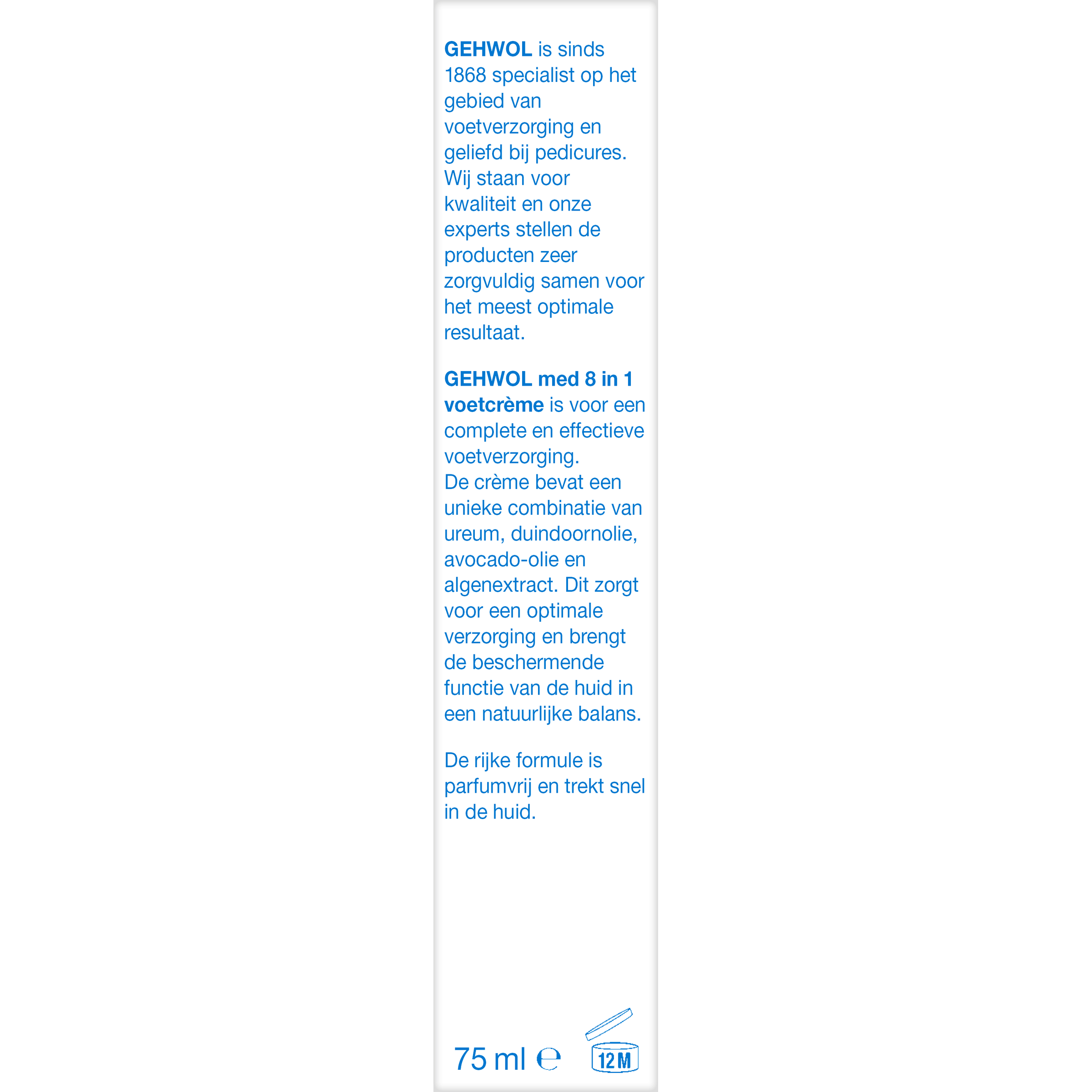 Gehwol 8-in-1 voetcreme 75 Milliliter