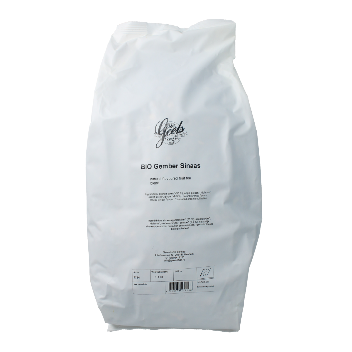 Geels Gember sinaasappel bio 1.00 Kilogram