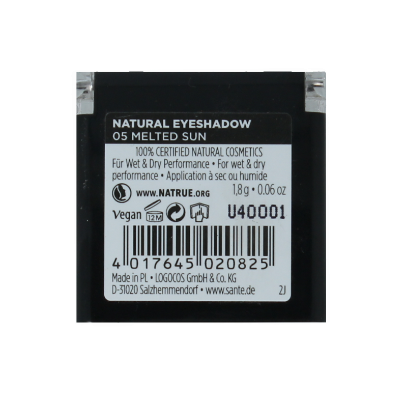 Sante Eyeshadow naturel 05 melted sun 1.8 Gram