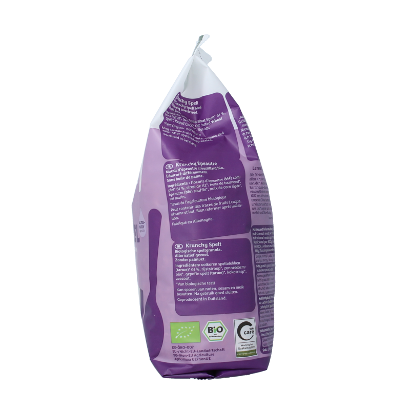 Barnhouse Krunchy pur spelt suikervrij bio 375 Gram