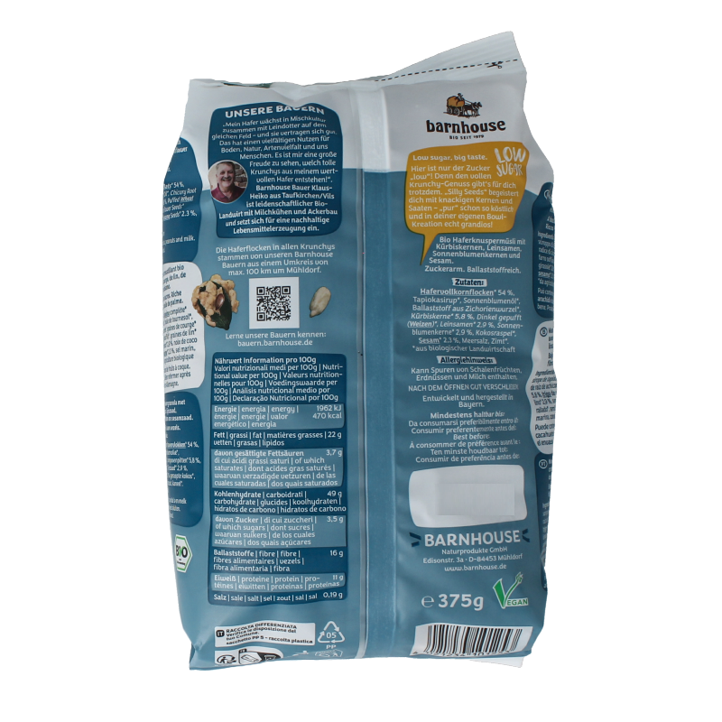 Barnhouse Muesli silly seed bio 375 Gram