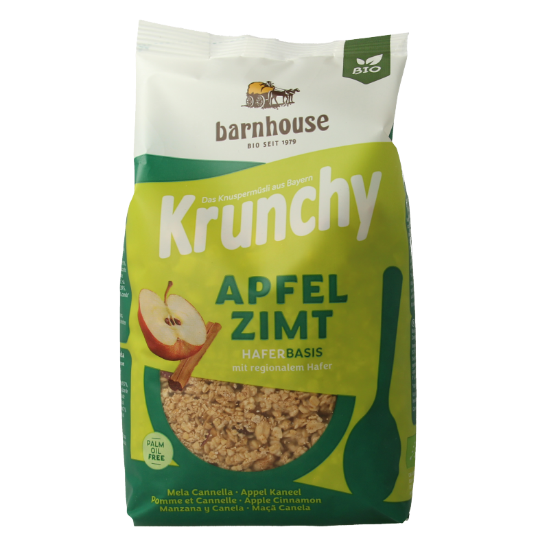 Barnhouse Krunchy appel kaneel bio 375 Gram