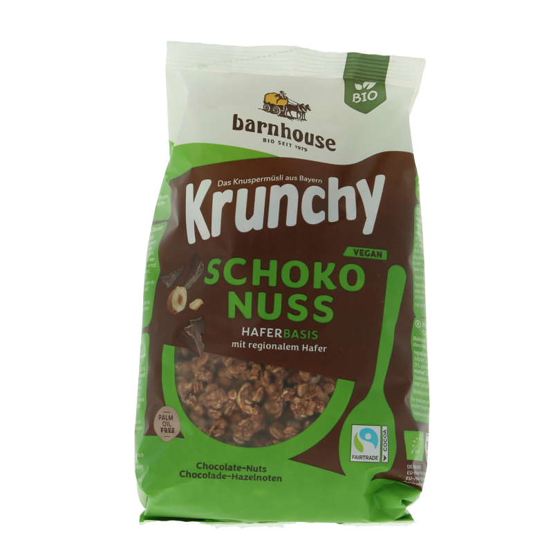 Barnhouse Krunchy choco noten bio 375 Gram