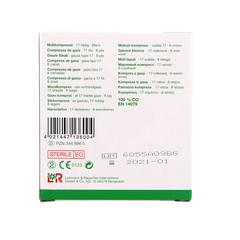 Gazin Gaaskompres 5 x 5cm steriel 5 x 2 10 Stuks