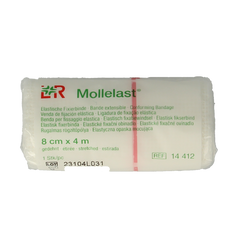 Mollelast Elastisch hydrofiel windsel 4m x 8cm 1.00 Stuks