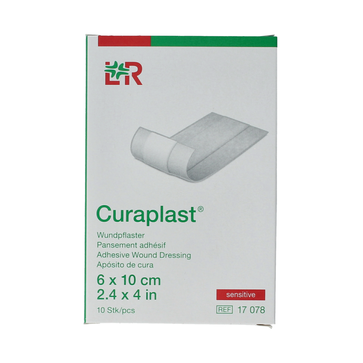 Curaplast Sensitive wondpleister 10cm x 6cm 10.00 Stuks