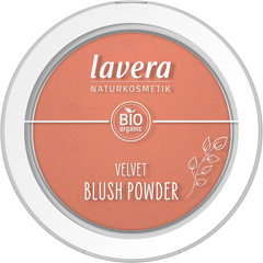 Lavera Velvet blush powder rosy peach 01 5 Gram