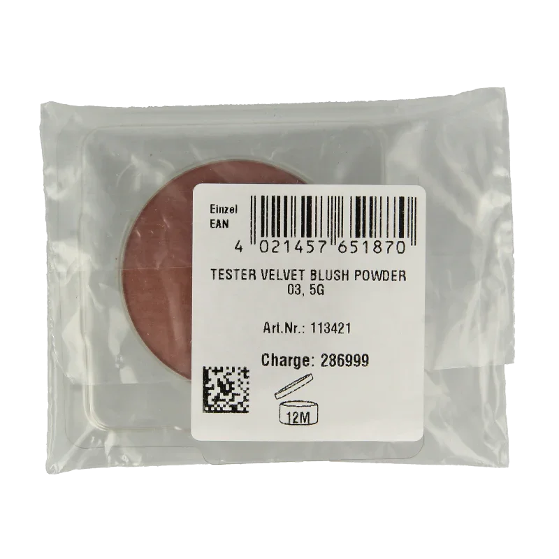 Lavera Velvet blush powder cashmire brown 03 tester 1 Tester