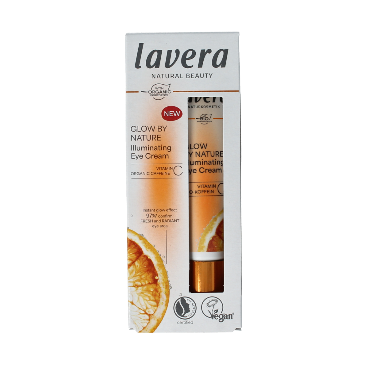 Lavera Glow by nature illuminating eye creme 15.00 Milliliter