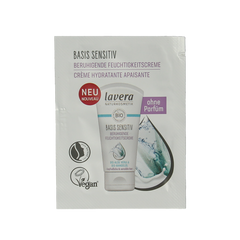 Lavera Sample basis sensitive moisturizing cream bio 100 Stuks