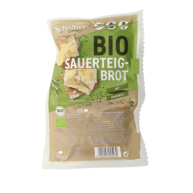 Schnitzer Rustico amaranth glutenvrij bio 500 Gram