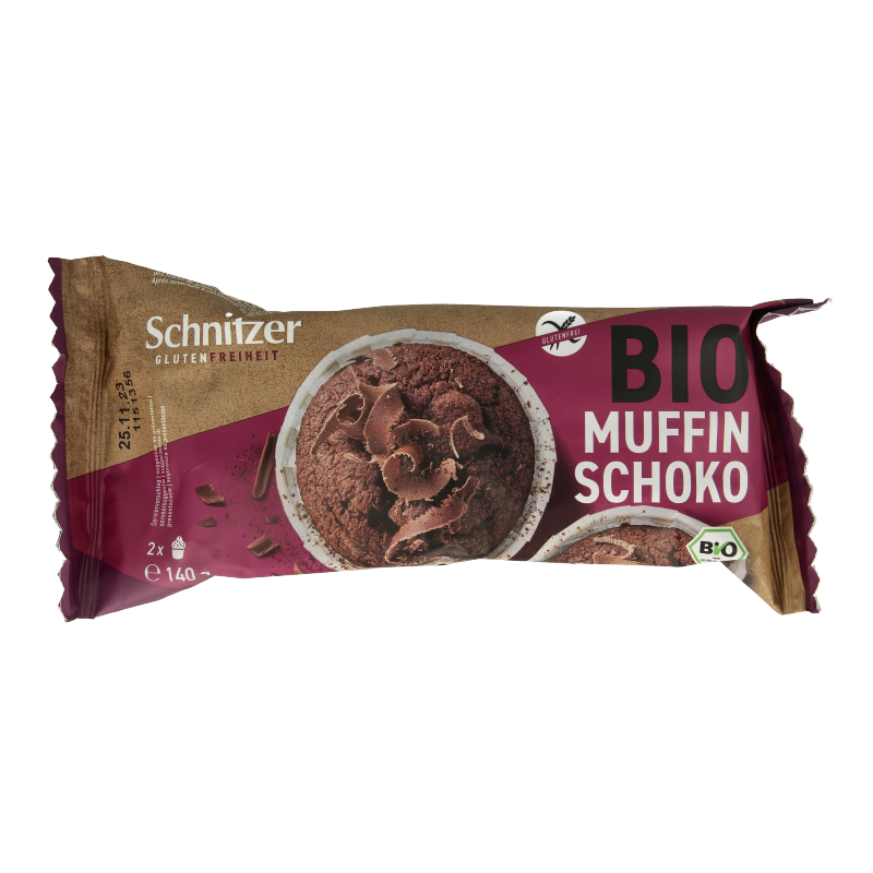 Schnitzer Muffin chocolate glutenvrij bio 140 Gram